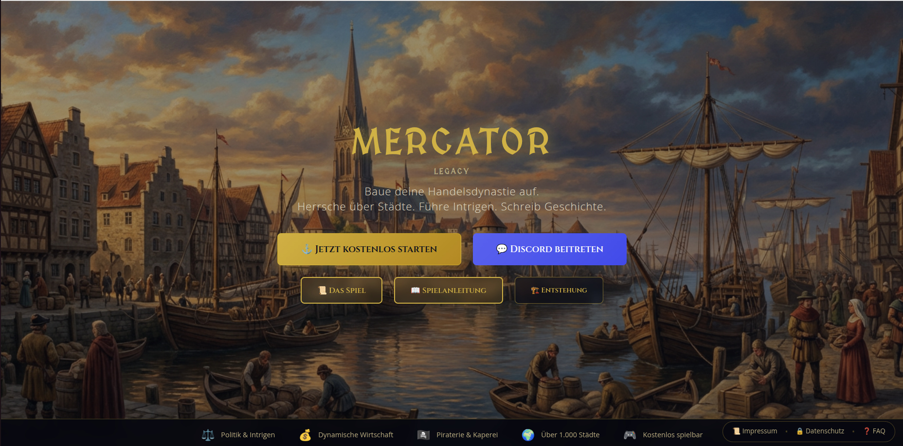 Mercator Legacy Screenshot - Spielansicht